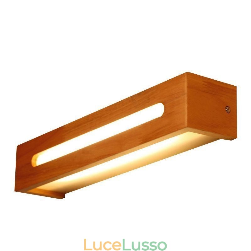 Lampada da parete moderna in legno, luci per corridoio d'ingresso, lampada da comodino nordica