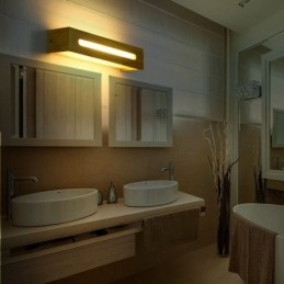 Lampada da parete moderna in legno, luci per corridoio d'ingresso, lampada da comodino nordica
