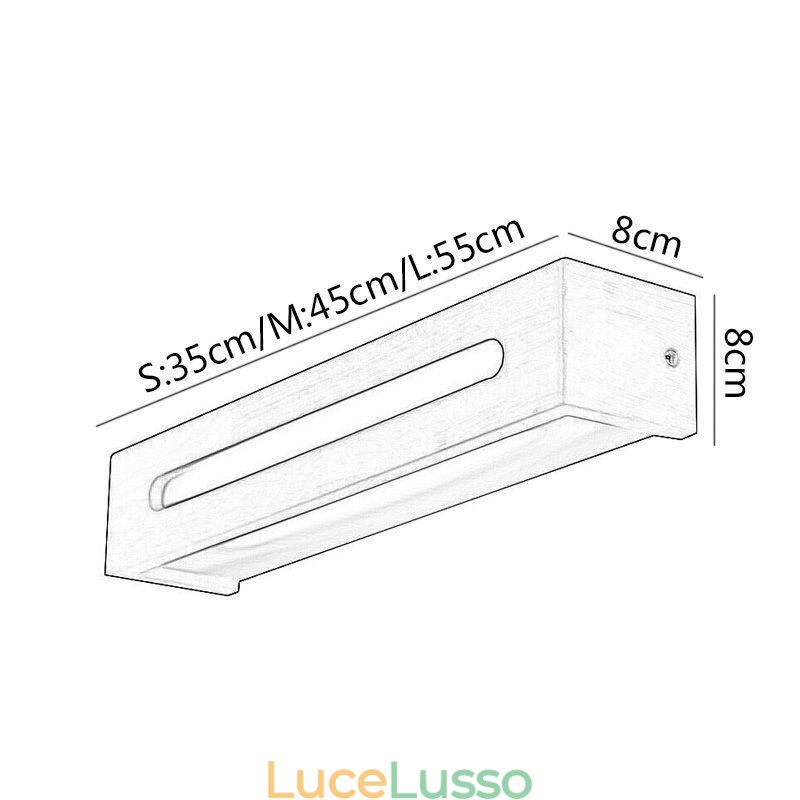 Lampada da parete moderna in legno, luci per corridoio d'ingresso, lampada da comodino nordica
