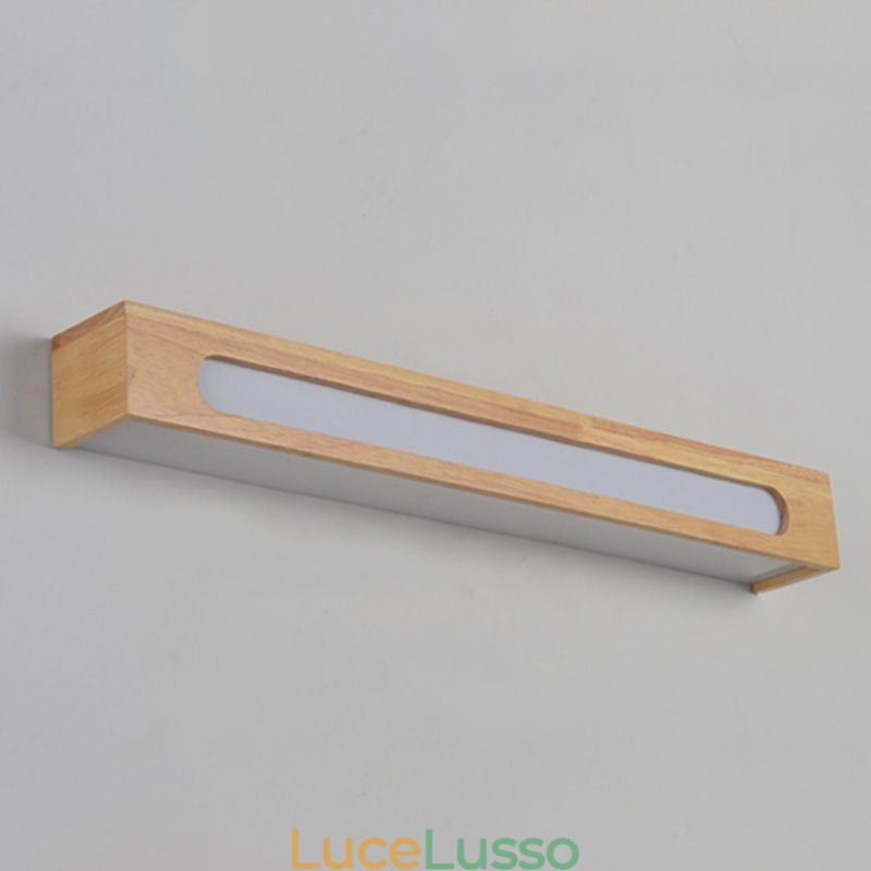 Lampada da parete moderna in legno, luci per corridoio d'ingresso, lampada da comodino nordica