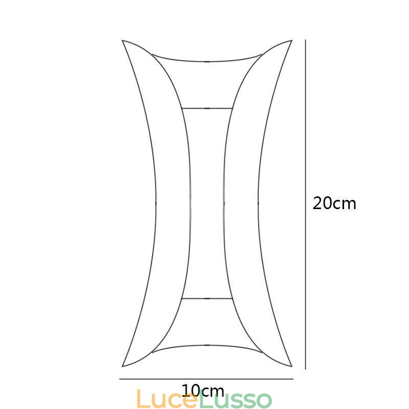 Lampada da parete moderna Lampada da parete impermeabile Cortile Balcone Corridoio