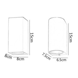 Lampada da parete moderna semplice in alluminio per interni