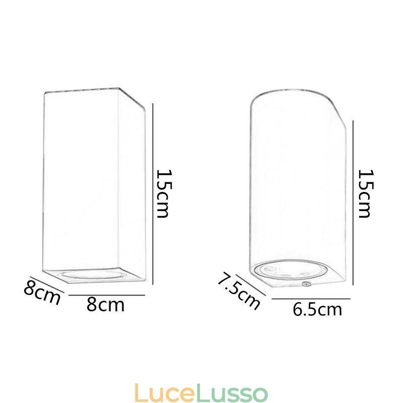 Lampada da parete moderna semplice in alluminio per interni