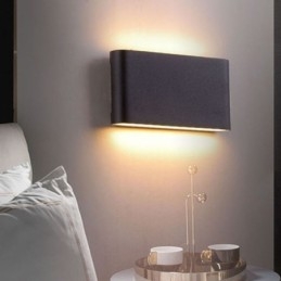 Lampada da parete impermeabile moderna semplice in alluminio per interni