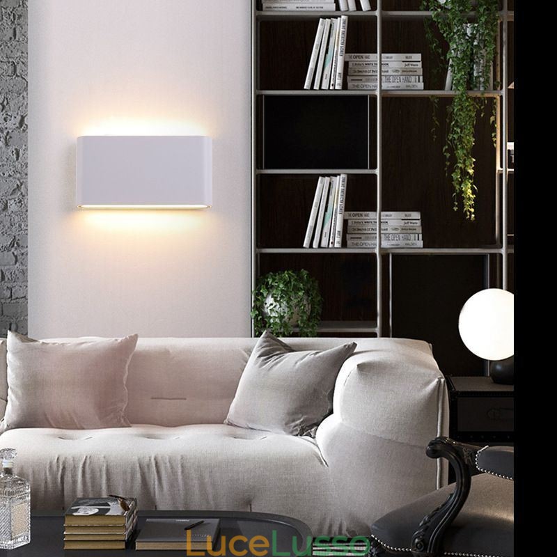 Lampada da parete impermeabile moderna semplice in alluminio per interni