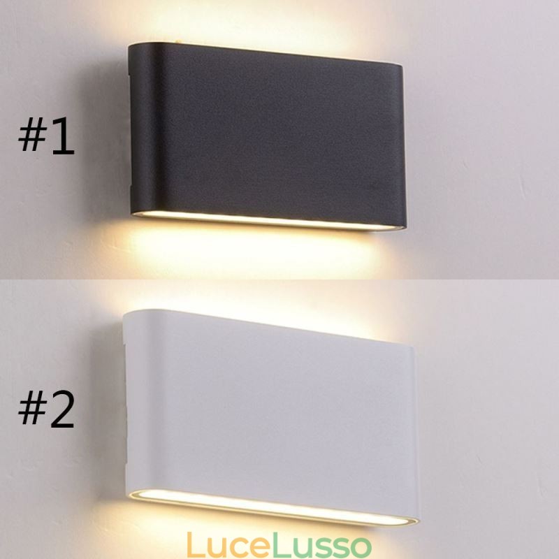 Lampada da parete impermeabile moderna semplice in alluminio per interni
