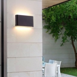 Lampada da parete impermeabile moderna semplice in alluminio per interni