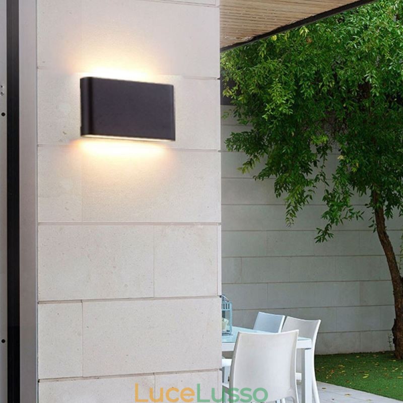 Lampada da parete impermeabile moderna semplice in alluminio per interni