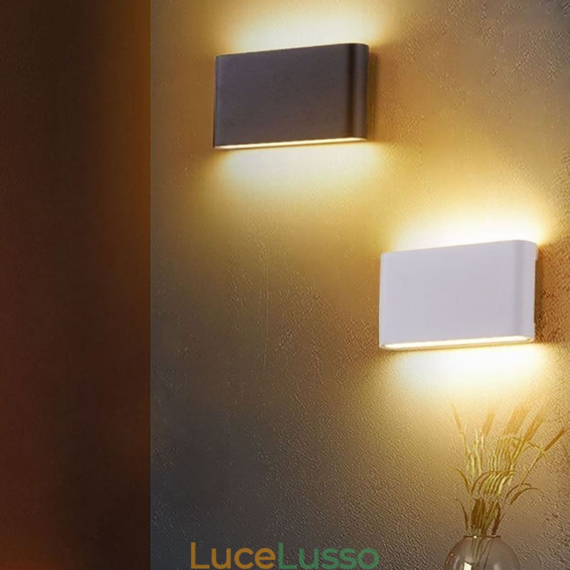 Lampada da parete impermeabile moderna semplice in alluminio per interni