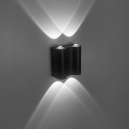 Lampada da parete in alluminio, balcone, luce da veranda montata in superficie