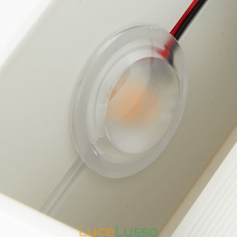 Lampada da parete in alluminio, balcone, montaggio superficiale, cubo, luce da portico