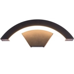 Lampada da parete a mezzaluna impermeabile da giardino in alluminio minimalista