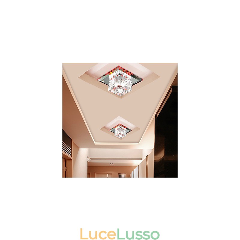Lampada di cristallo tra faretti Smd Lampada creativa Lampada tubo luce Assorbe luce a cupola