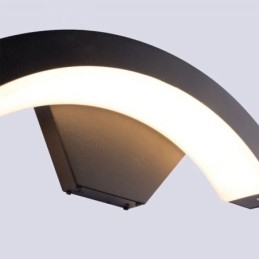 Lampada da parete a mezzaluna impermeabile da giardino in alluminio minimalista