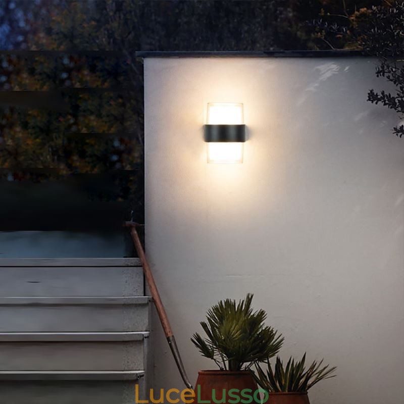 Lampada da parete minimalista in acrilico Lampada da parete impermeabile Patio