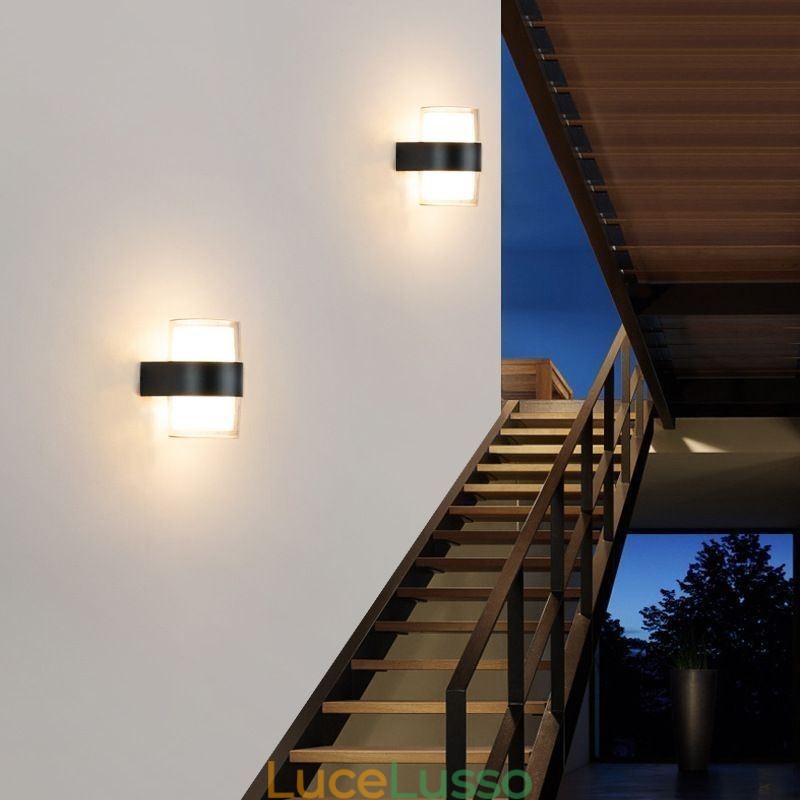 Lampada da parete minimalista in acrilico Lampada da parete impermeabile Patio