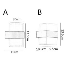 Lampada da parete minimalista in acrilico Lampada da parete impermeabile Patio