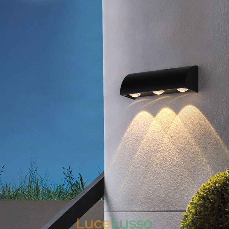 Lampada da parete impermeabile in alluminio per scale