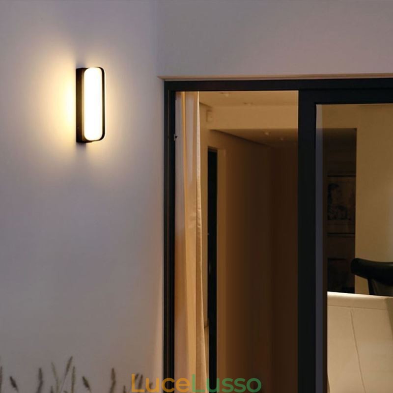 Lampada da parete in alluminio impermeabile Lampada da parete per scale Bagno Corridoio