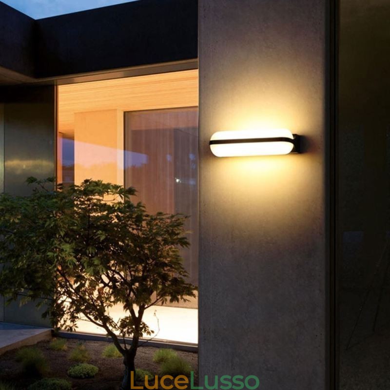 Lampada da parete in alluminio impermeabile Lampada da parete per scale Bagno Corridoio