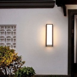 Applique da parete rettangolare moderna impermeabile per veranda villa