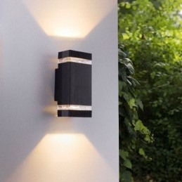 Semplici luci da parete in alluminio Lampada da parete impermeabile Cortile Portico