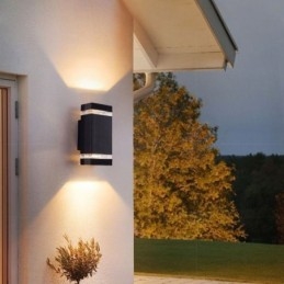 Semplici luci da parete in alluminio Lampada da parete impermeabile Cortile Portico