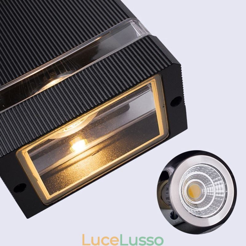 Semplici luci da parete in alluminio Lampada da parete impermeabile Cortile Portico