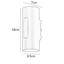 Lampada da parete impermeabile in alluminio Lampada da parete Cortile