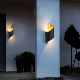 Applique in alluminio Lampada da parete impermeabile Cortile Portico