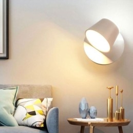 Applique moderna Lampada da parete girevole in alluminio