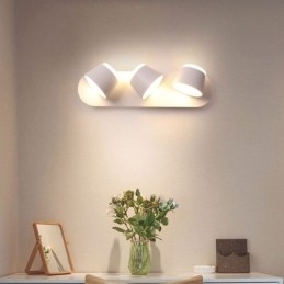 Applique moderna Lampada da parete girevole in alluminio