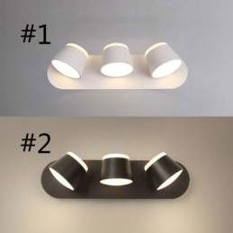 Applique moderna Lampada da parete girevole in alluminio