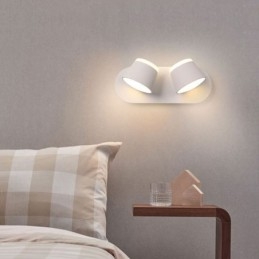 Applique moderna Lampada da parete girevole in alluminio