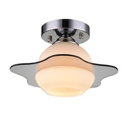 Moderna plafoniera a filo 1 luce contemporanea in metallo