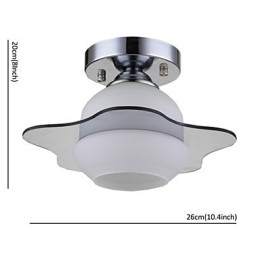 Moderna plafoniera a filo 1 luce contemporanea in metallo