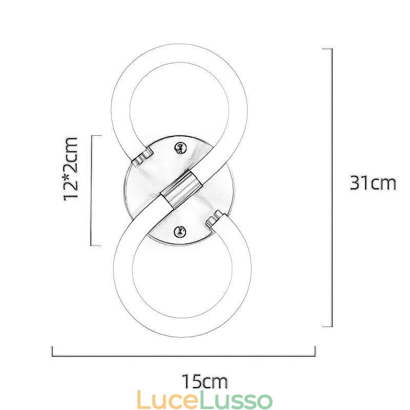 Numero Luce Numeri Arabi 8 Lampade