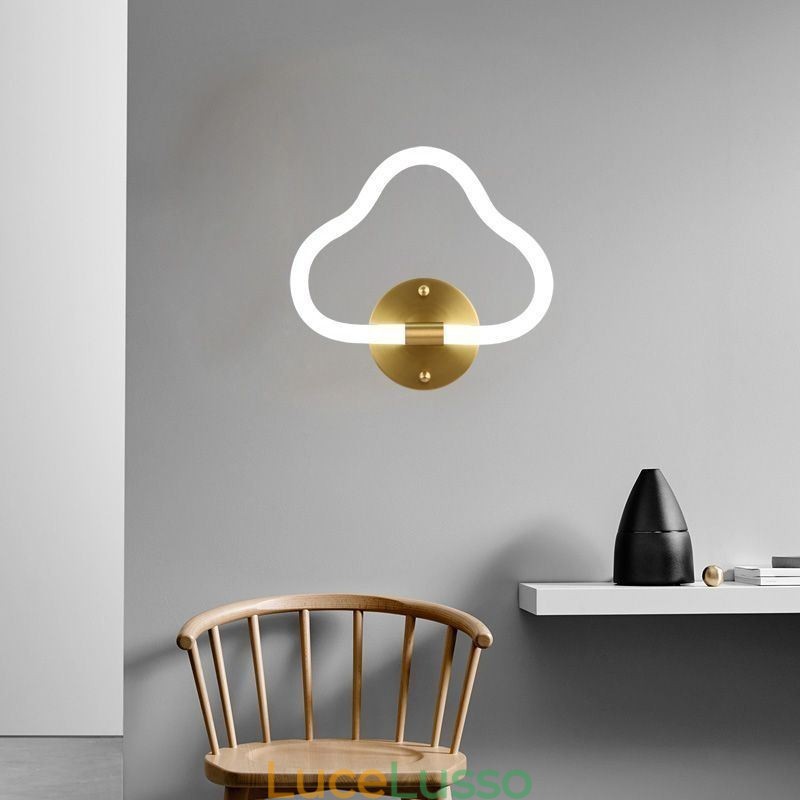 Applique a forma di nuvola, luci decorative artistiche