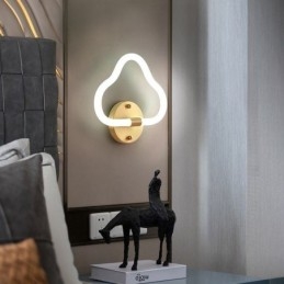 Applique a forma di nuvola, luci decorative artistiche