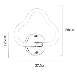 Applique a forma di nuvola, luci decorative artistiche