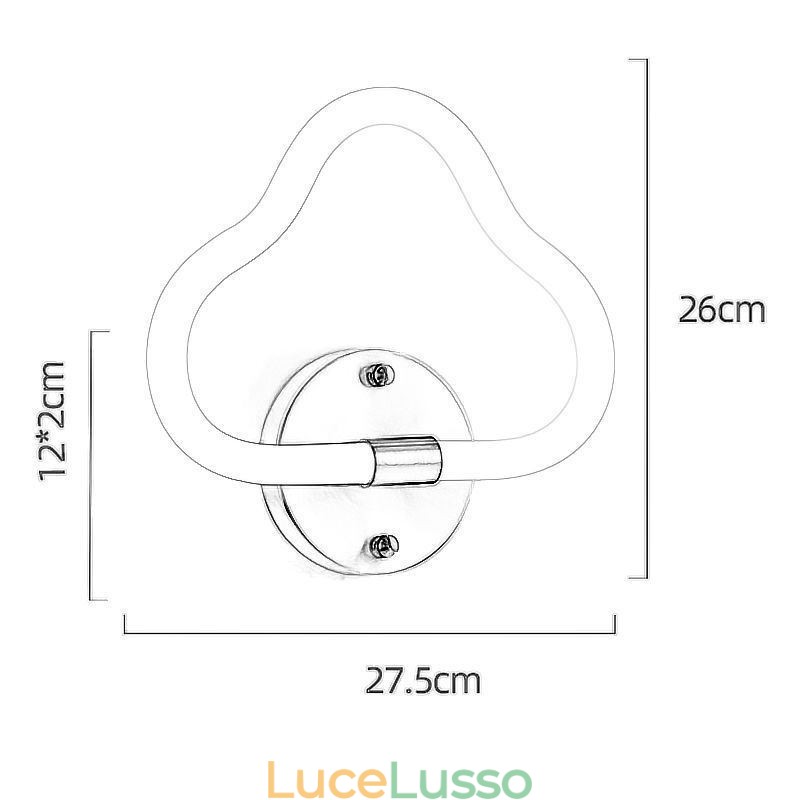 Applique a forma di nuvola, luci decorative artistiche