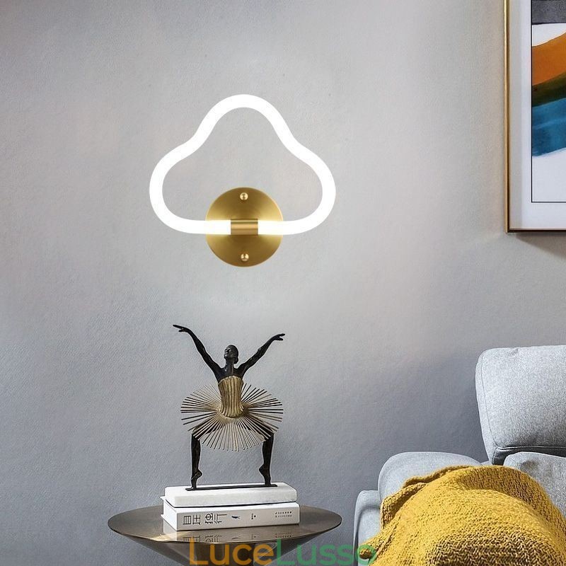 Applique a forma di nuvola, luci decorative artistiche