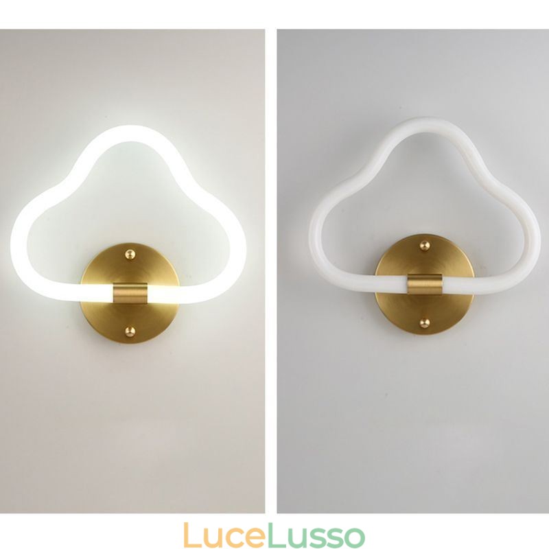 Applique a forma di nuvola, luci decorative artistiche
