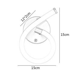Lampada con numeri arabi 6