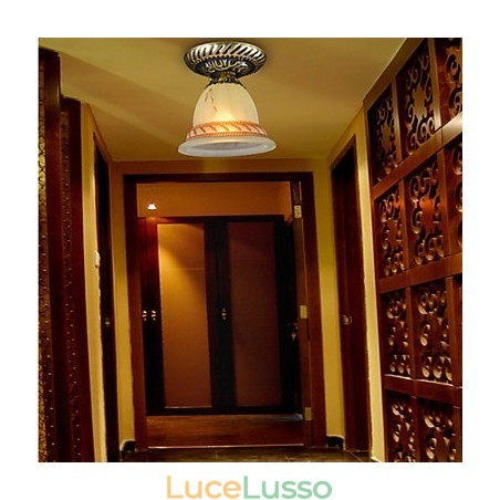 Lampada da soffitto in bronzo europeo retrò classico Lampada da soffitto in bronzo europeo retrò classico