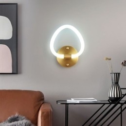 Applique da parete per interni a forma di cuore moderno