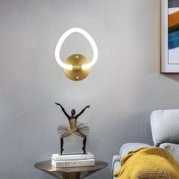 Applique da parete per interni a forma di cuore moderno