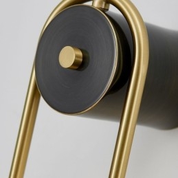 Applique da parete in vetro sferico, illuminazione moderna in ottone