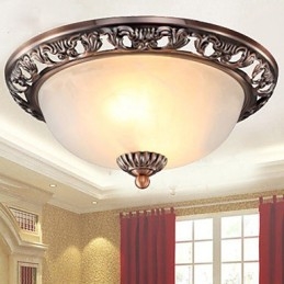 Lampada a cupola in vetro resina tipo Europa Dolce per assorbire la luce della cupola