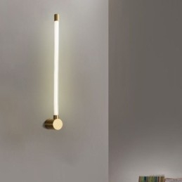 Applique in ottone, moderna, a strisce acriliche